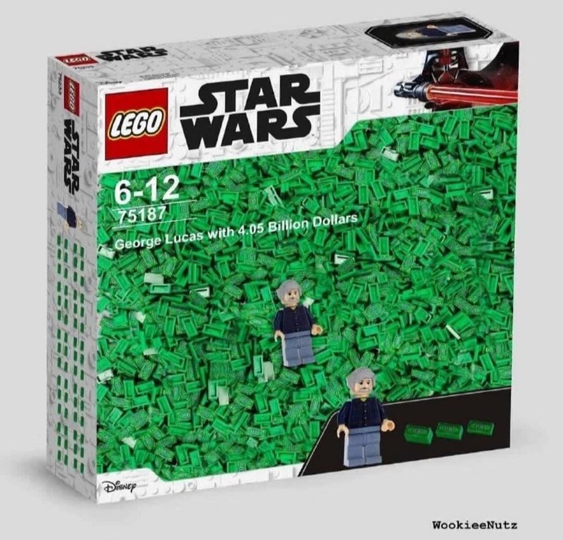 Toy - LEGO WHAS LEGO STAR WARS 6-12 75187 George Lucas with 4.05 Billion Dollars DISNEY WookieeNutz